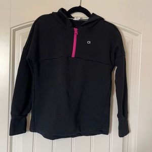 Girls black Gap fit hoodie